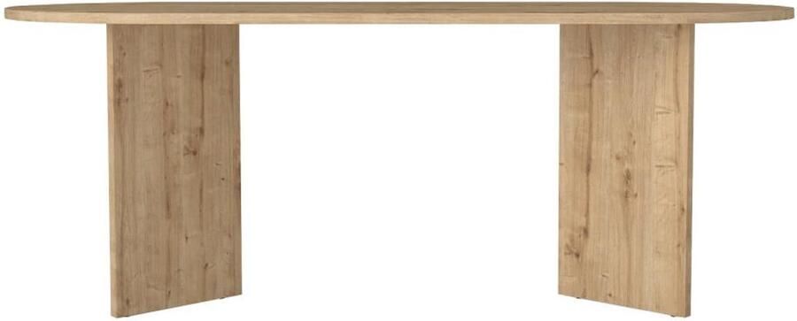 Vente-unique Eettafel 8 plaatsen Licht naturel TOPANIA