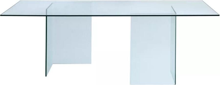 Vente-unique Eettafel COLEDON 8 personen Gehard glas L 210 cm x H 75 cm x D 90 cm - Foto 3