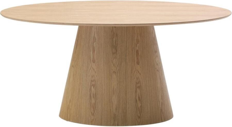 Vente-unique Eettafel voor 6 personen in MDF Lichte houtlook ANTELADA L 160 cm x H 76.5 cm x D 90 cm - Foto 2