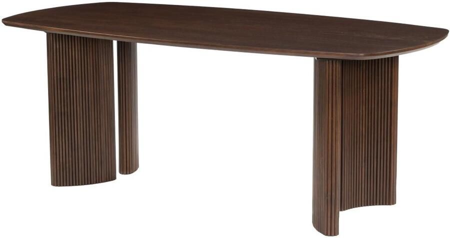 Vente-unique Eettafel voor 8 personen van acaciahout Donker naturel TAMENIA van Maison Céphy