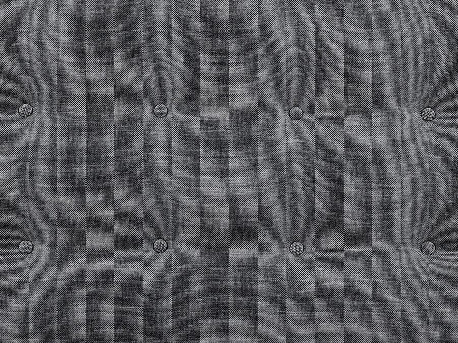 Vente-unique Gecapitonneerd hoofdbord 180 cm Stof Grijs FRANCESCO L 184.5 cm x H 125 cm x D 9.5 cm - Foto 3