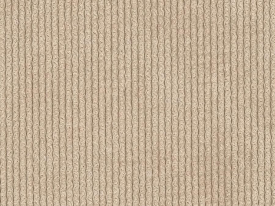 Vente-unique Grote hoekslaapbank met hoek rechts van beige ribfluweel met fijne ribbels POGNI van Maison Céphy - Foto 2