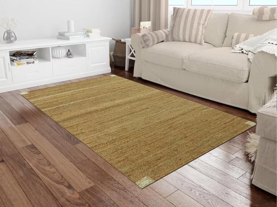 Vente-unique Handgevlochten tapijt van jute 200 x 290 cm Naturel ARAYA L 290 cm x H 0.7 cm x D 200 cm - Foto 2