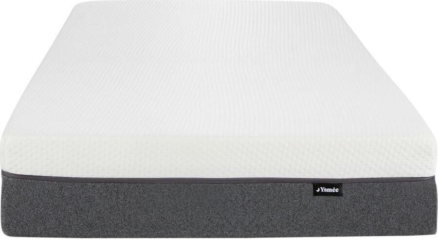 Vente-unique HD-schuimmatras 90 x 190 cm 7 zones en deklaag van schuim met vormgeheugen afneembare hoes 20 cm dik KELIH van YSMÉE L 190 cm x H 20 cm x D 90 cm