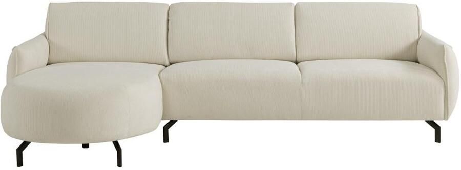 Vente-unique Hoekbank met hoek links van beige stof FERIONA - Foto 2