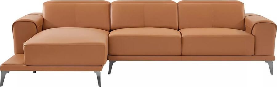 Vente-unique Hoekbank van buffelleer Hoek links ANDOR L 279 cm x H 95 cm x D 170 cm - Foto 2