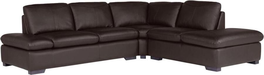 Vente-unique Hoekbank van leer ONYX II bruin hoek rechts L 268 cm x H 79 cm x D 231 cm - Foto 4