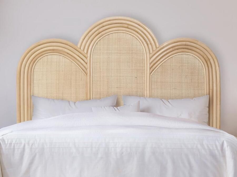 Vente-unique Hoofdbord 140 cm Rotan Naturel JAKOBIA L 145 cm x H 135 cm x D 3.7 cm