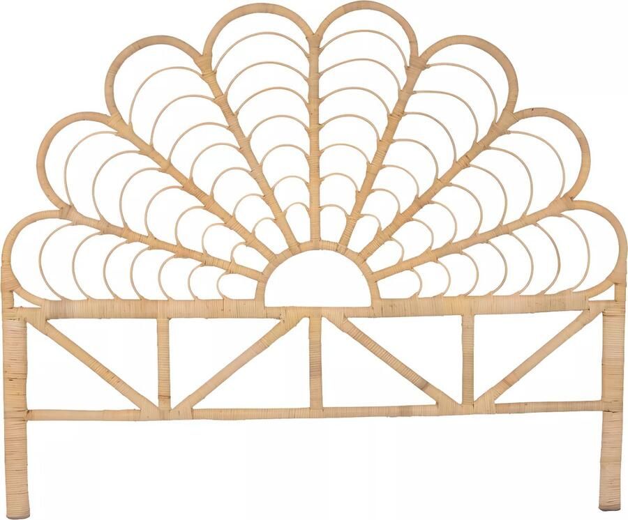 Vente-unique Hoofdbord 160 cm Rotan Naturel FLOSIA L 165 cm x H 135 cm x D 4 cm