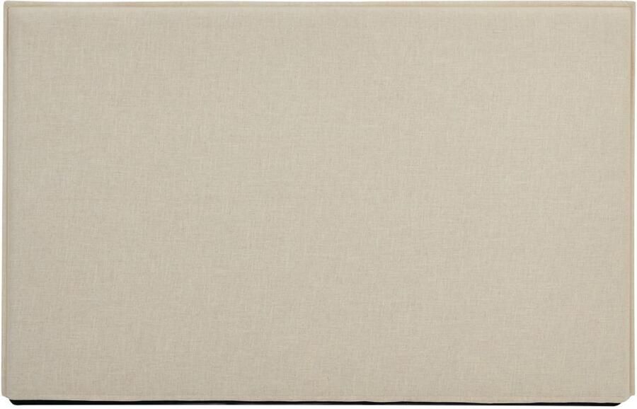 Vente-unique Hoofdbord met afneembare hoes 150 cm Katoen en linnen Beige TAHIME L 152 cm x H 110 cm x D 8.2 cm