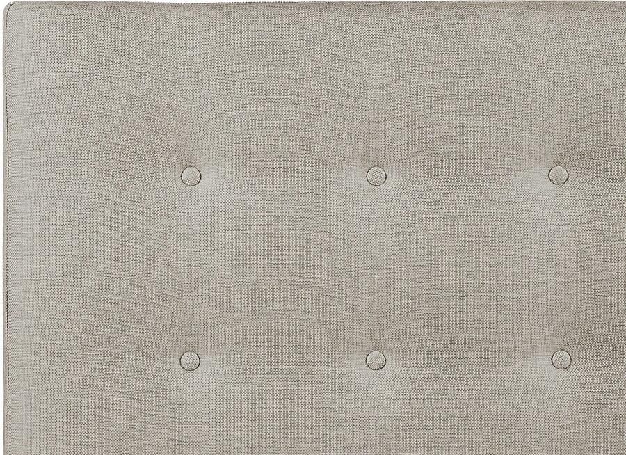 Vente-unique Gecapitonneerd hoofdbord 180 cm Stof Beige FRANCESCO L 184.5 cm x H 125 cm x D 9.5 cm - Foto 4