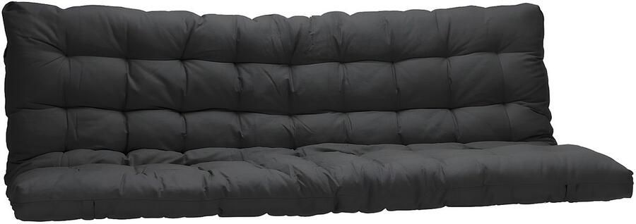 Vente-unique Hoogslaper 90 x 190 cm Met slaapbank Metaal Wit + zwarte futon MODULO V L 198 cm x H 170 cm x D 96 cm - Foto 3
