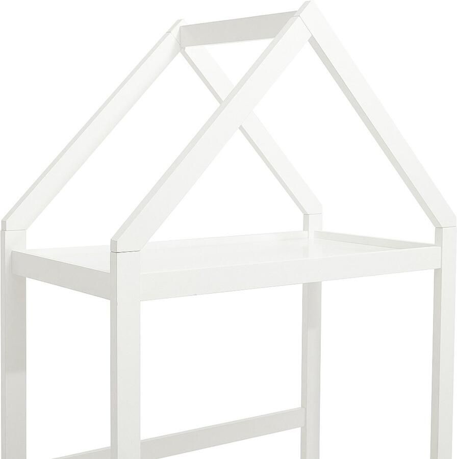 Vente-unique Hoogslaper 90 x 190 cm Grenen en mdf Wit + matras VARLAINE L 196.2 cm x H 187 cm x D 96.5 cm - Foto 2