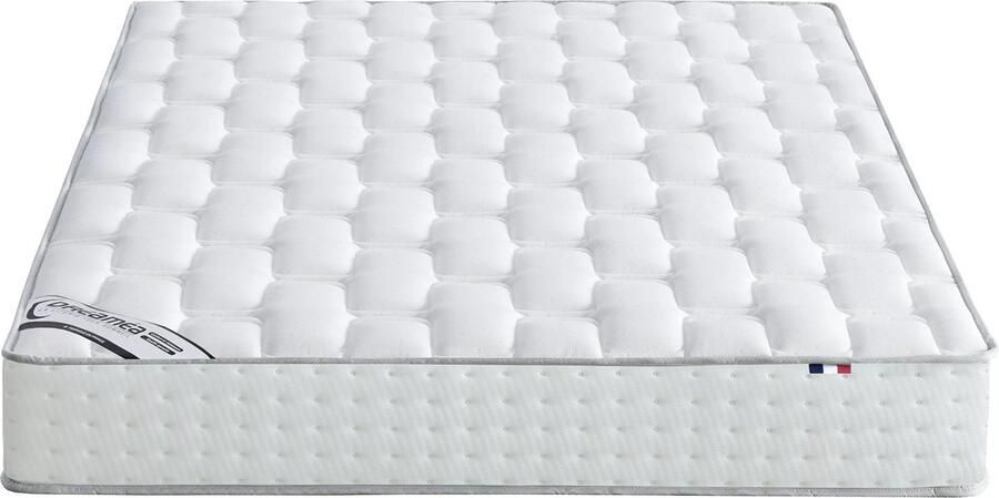 Vente-unique Hybride matras 160 x 200 cm met pocketveren met 7 zones en schuim met vormgeheugen dikte 25 cm IONIA van DREAMEA L 200 cm x H 25 cm x D 160 cm