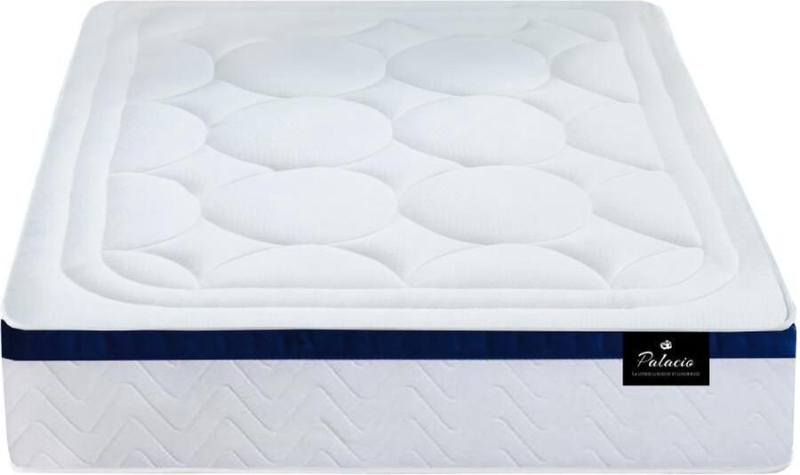 Vente-unique Matras 140 x 200 cm met pocketveren met 7 zones en vormgeheugen dikte 30 cm MARQUIS van PALACIO L 200 cm x H 30 cm x D 140 cm