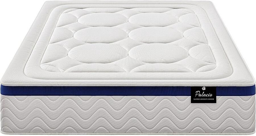 Vente-unique Hybride matras 160x200cm met pocketveren en vormgeheugen dikte 30cm Blauw MARQUIS van PALACIO L 200 cm x H 30 cm x D 160 cm - Foto 3