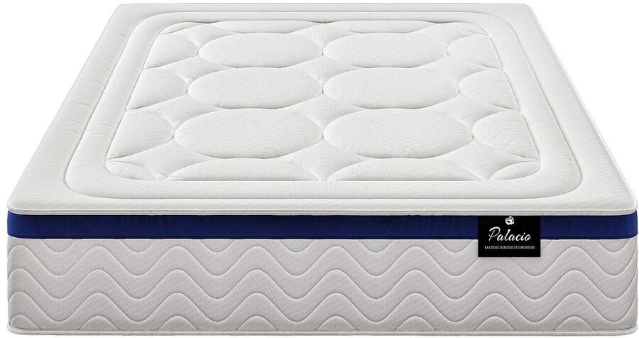 Vente-unique Hybride matras 160x200cm met pocketveren en vormgeheugen dikte 30cm Blauw MARQUIS van PALACIO L 200 cm x H 30 cm x D 160 cm - Foto 4