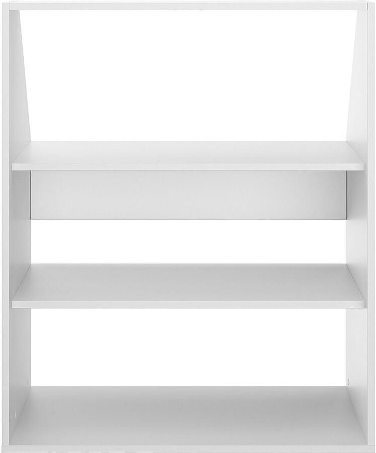 Vente-unique Kast voor onder een schuin dak met 2 planken Wit ADEZIO L 91.3 cm x H 110 cm x D 50 cm - Foto 3