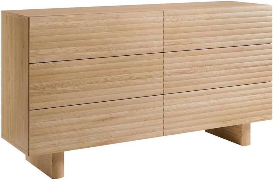 Vente-unique Ladekast met 6 lades MDF houtlook LUDIMA L 150 cm x H 81.3 cm x D 41.8 cm - Foto 2