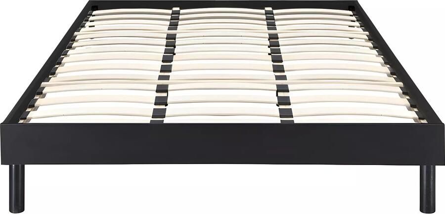 Vente-unique Lattenbodem 180 x 200 cm Zwart MUCHIGAN van YSMÉE L 204 cm x H 33 cm x D 184 cm