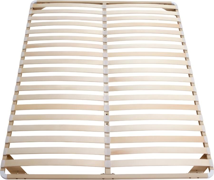 Vente-unique Lattenbodem te monteren 140 x 190 cm 2 x 19 latten zonder poten beige KALISTA van YSMÉE L 188 cm x H 5 cm x D 138 cm