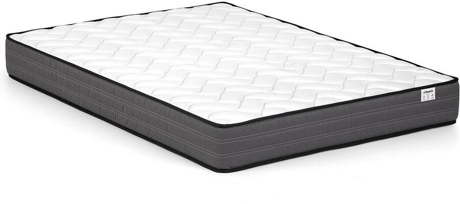 Vente-unique Bed met nachtkastjes 140 x 190 cm 2 lades Met ledverlichting naturel en antraciet + bedbodem + matras FRANCOLI L 244.4 cm x H 102 cm x D 208.2 cm - Foto 4