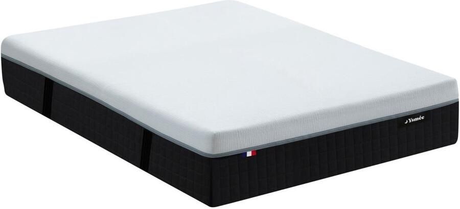 Vente-unique Matras 140 x 190 cm hybride brandwerend met pocketveren met 9 zones instap met vormgeheugen en latex dikte 28 cm SLOMAS van DREAMEA