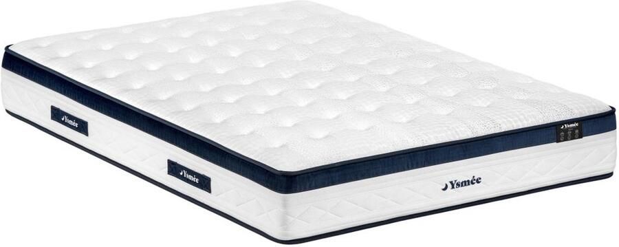 Vente-unique Matras 140 x 190 cm met pocketveren 5 zones en verkoelende tijk dikte 28cm KOROVOU van YSMÉE L 190 cm x H 28 cm x D 140 cm
