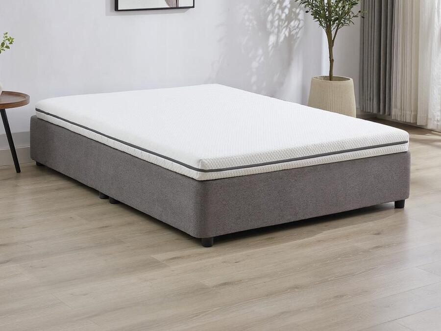 Vente-unique Matras 140 x 190 cm schuim met afneembare tijk dikte 10 cm NASUS van DREAMEA L 190 cm x H 10 cm x D 140 cm