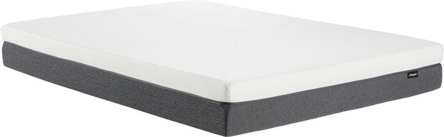 Vente-unique Matras 140 x 190 cm pocketveren en deklaag van schuim met vormgeheugen schuim met 7 zones en afneembare hoes 25 cm dik KEPUR van YSMÉE L 190 cm x H 25 cm x D 140 cm