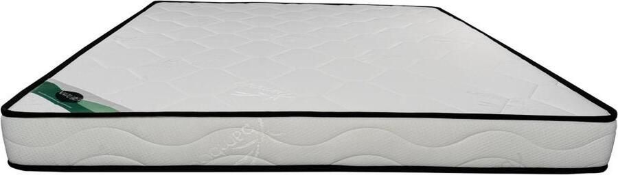 Vente-unique Matras 160 x 200 cm van schuim en tijk van bamboe dikte 15 cm KANANI van NATUREA L 200 cm x H 15 cm x D 160 cm