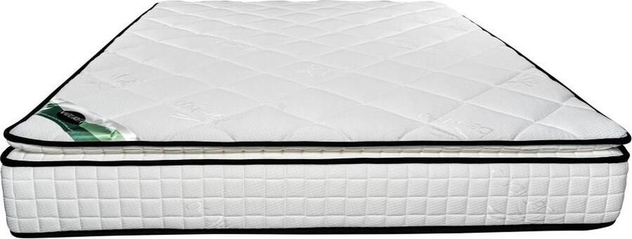 Vente-unique Matras 180 x 200 cm van schuim en tijk van bamboe dikte 23 cm ADANA van NATUREA L 200 cm x H 23 cm x D 180 cm - Foto 2