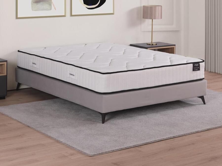 Ysmée Hôtel Matras – 140 x 190 cm – Brandwerend – Pocketveren – 5 comfortzones – Geheugenschuim – Dikte: 25 cm – VERNA van YSMÉE HÔTEL L 190 cm x H 25 cm x D 140 cm