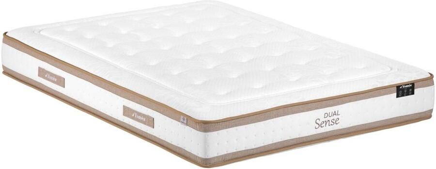 Vente-unique Matras 180 x 200 cm hybride pocketveren 7 zones en traagschuim dikte 28 cm MEYANI van YSMÉE L 200 cm x H 28 cm x D 180 cm
