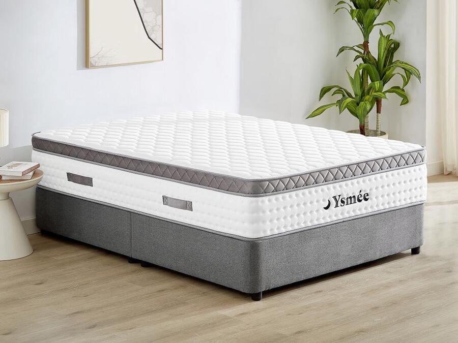 Vente-unique Matras 180 x 200 cm met pocketveren en dekmatras van 34 cm COSMOPOLITAIN II van YSMÉE L 200 cm x H 34 cm x D 180 cm