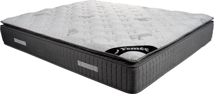 Vente-unique Matras 160 x 200 cm met pocketveren met 7 comfortzones en schuim met vormgeheugen van 28 cm dik MARANI van YSMÉE L 200 cm x H 28 cm x D 160 cm