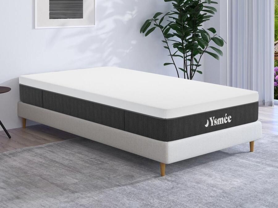 Vente-unique Matras 90 x 190 cm met pocketveren met 7 zones dikte 22 cm CELESTRIA van YSMÉE L 190 cm x H 22 cm x D 90 cm - Foto 3