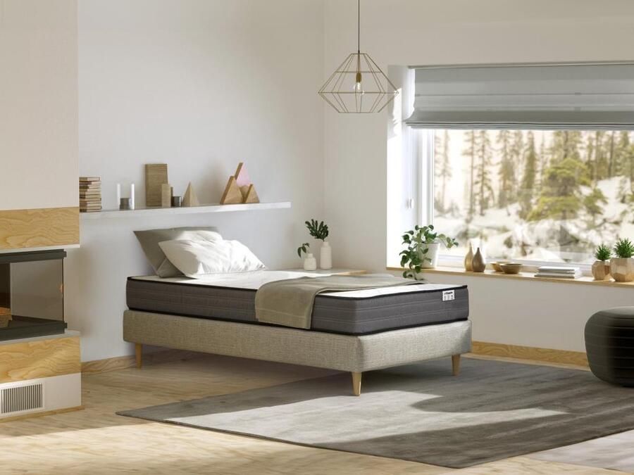 Vente-unique Matras 90 x 190 cm pocketveren 20 cm dik AMBRACIE van YSMÉE L 190 cm x H 20 cm x D 90 cm