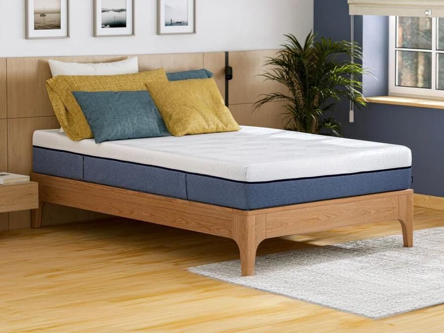 Vente-unique Matras 90 x 190 cm pocketveren 7 zones en schuim met vormgeheugen 24 cm dik KASUI van YSMÉE L 190 cm x H 24 cm x D 90 cm - Foto 2