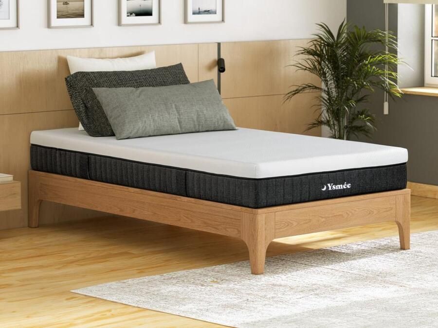 Vente-unique Matras 90 x 190 cm pocketveren en 5 zones dikte 21 cm CIDORA van YSMÉE L 190 cm x H 21 cm x D 90 cm - Foto 2