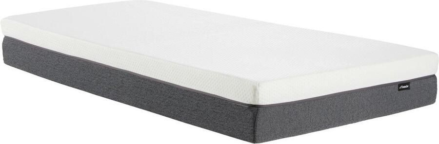 Vente-unique Matras 90 x 190 cm pocketveren en deklaag van schuim met vormgeheugen schuim met 7 zones en afneembare hoes 25 cm dik KEPUR van YSMÉE L 190 cm x H 25 cm x D 90 cm