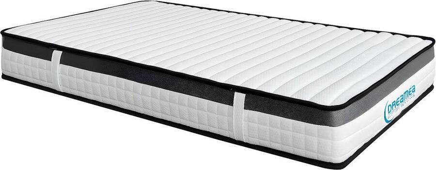 Vente-unique Matras 90 x 190 cm – Schuim met vormgeheugen – 19 cm dik – ORTHOMEMORY II van DREAMEA L 190 cm x H 19 cm x D 90 cm