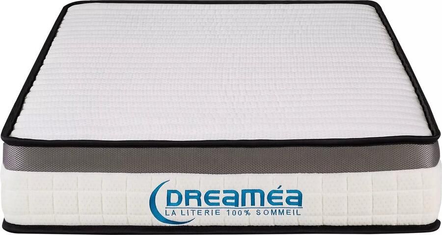 Vente-unique Matras 90 x 200 cm – Schuim met vormgeheugen – 19 cm dik – ORTHOMEMORY II van DREAMEA L 200 cm x H 19 cm x D 90 cm
