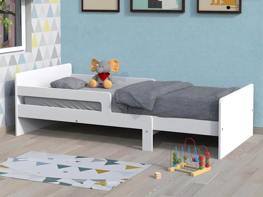 Vente-unique Meegroeibed ZELLY 90 x 140 170 200 cm Wit dennen L 203.6 cm x H 60 cm x D 99.5 cm - Foto 2