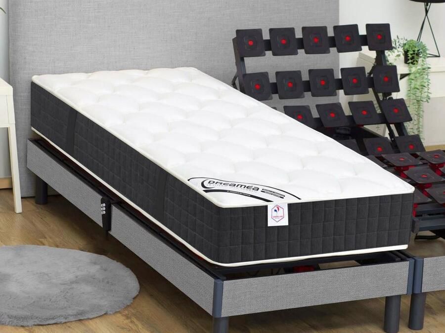 Vente-unique Tuinzithoek van metaal: 1 bankje 2 lage fauteuils en een salontafel Amandelgroen MIRMANDE van MYLIA L 200 cm x H 24 cm x D 80 cm - Foto 2