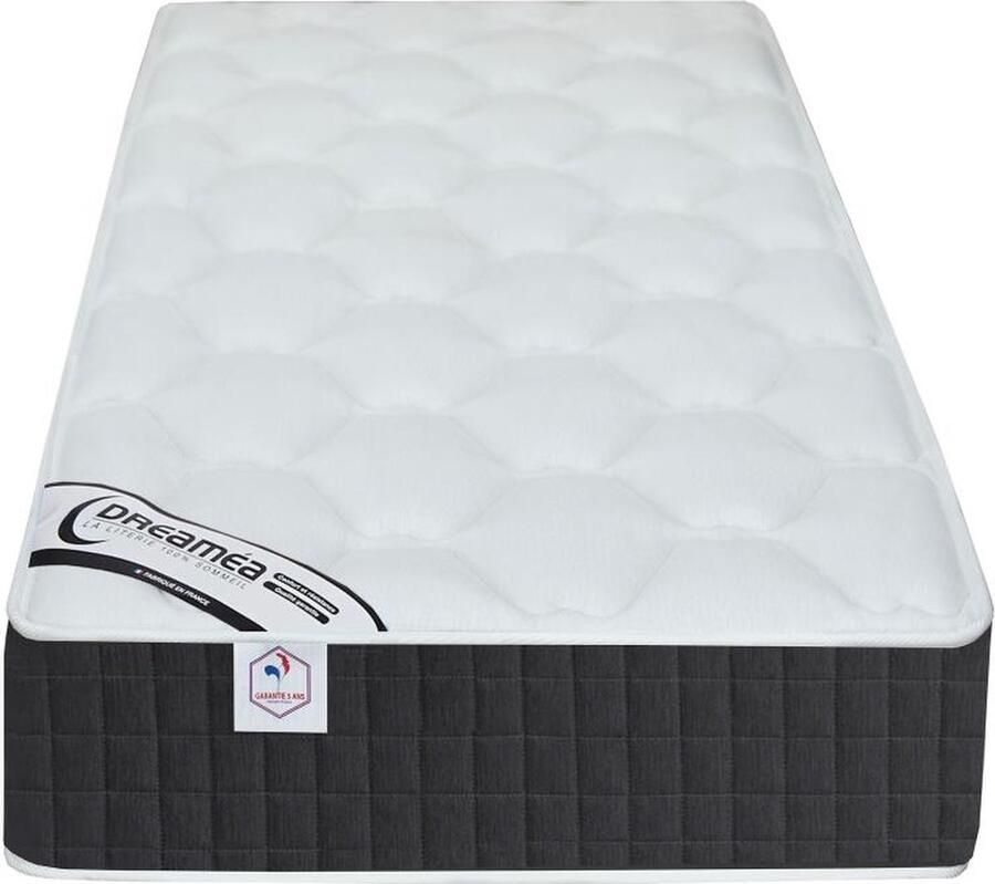 Vente-unique Tuinzithoek van metaal: 1 bankje 2 lage fauteuils en een salontafel Amandelgroen MIRMANDE van MYLIA L 200 cm x H 24 cm x D 80 cm