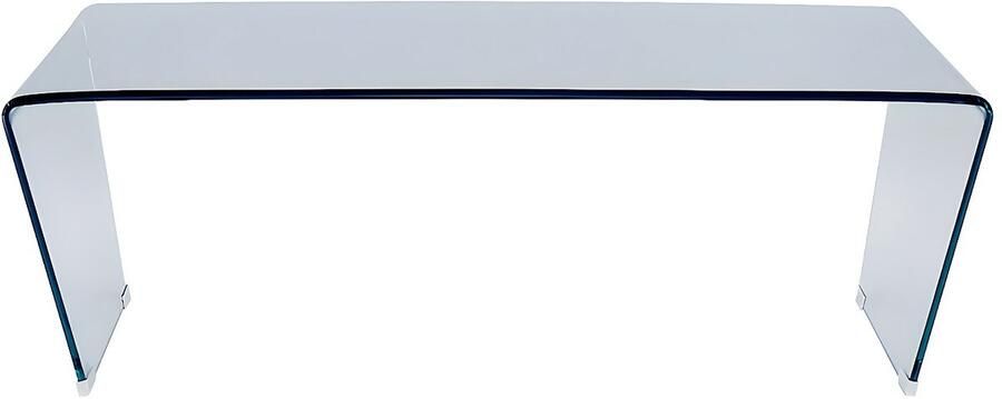 Vente-unique Salontafel SUZANA Gebogen gehard glas L 120 cm x H 40 cm x D 60 cm - Foto 2