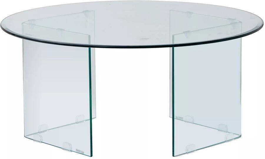 Vente-unique Salontafel van gehard glas ADAMO L 90 cm x H 41 cm x D 90 cm - Foto 3