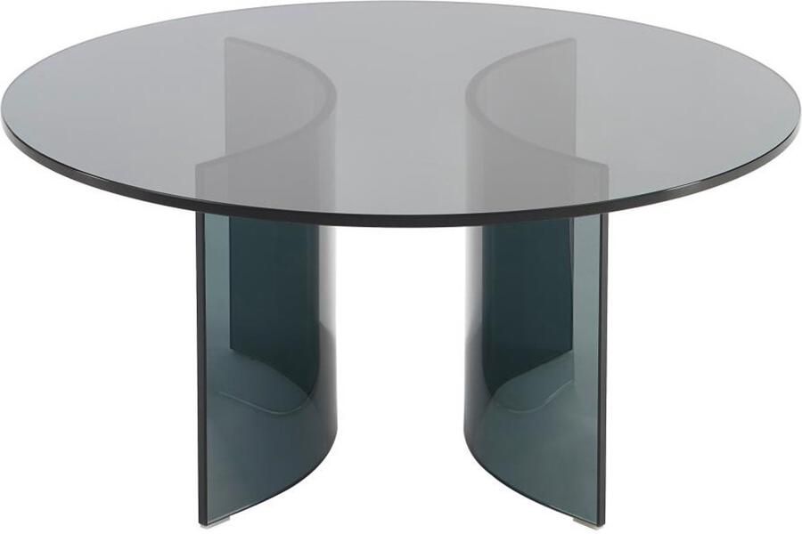 Vente-unique Salontafel van gehard glas Antraciet OKLAMA