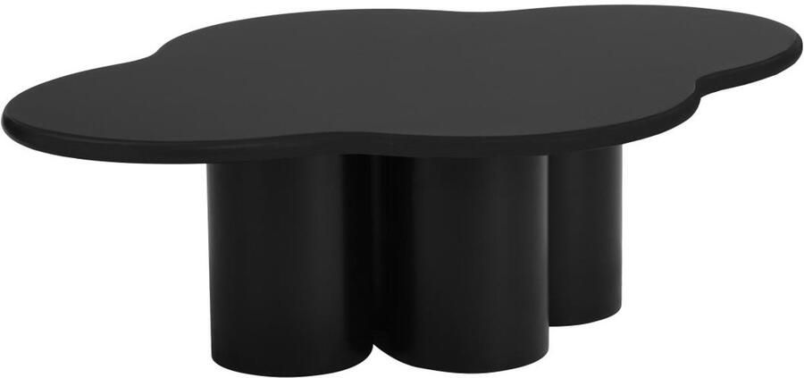 Vente-unique Salontafel van mdf Zwart YAVINA L 110 cm x H 34 cm x D 80 cm